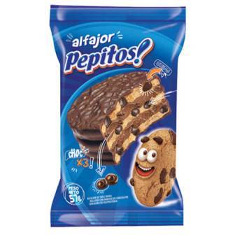 ALFAJOR PEPITOS TRIPLE 57GRS OFERTA